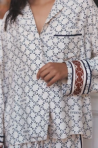 Maeve Silky Buttondown Pajama Top