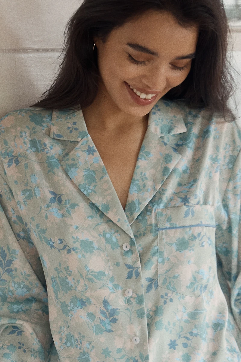 LyreBird Long-Sleeve Buttondown Pajama Top