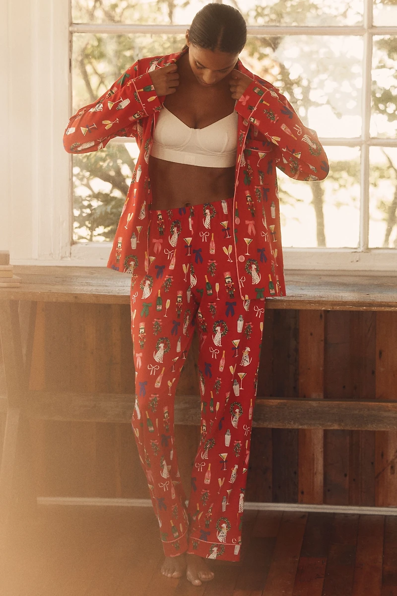 BedHead PJs x Anthropologie Festive Nutcracker Pajama Set