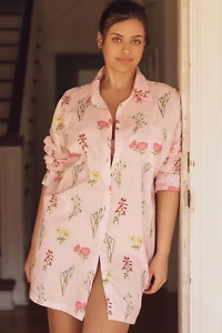 BedHead PJs Plus Western Wildflowers Boyfriend Pajama Shirt