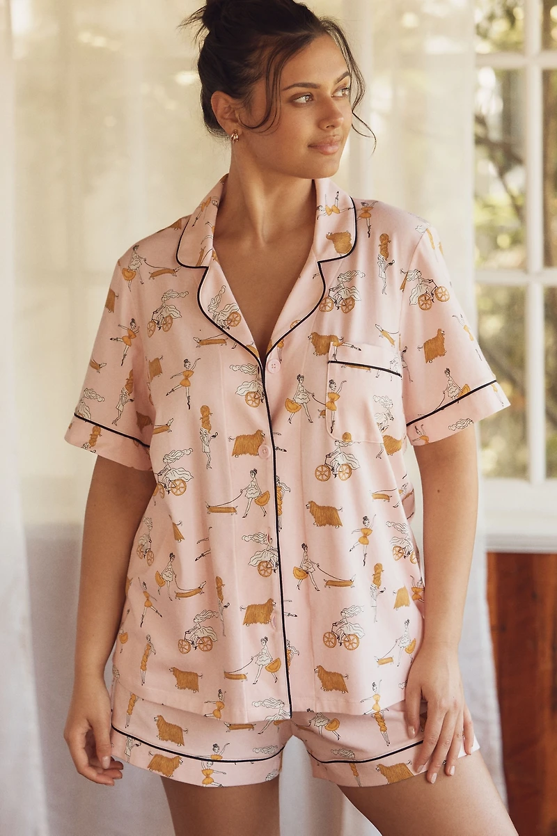 BedHead PJs Plus Classic Shorty Pajama Set