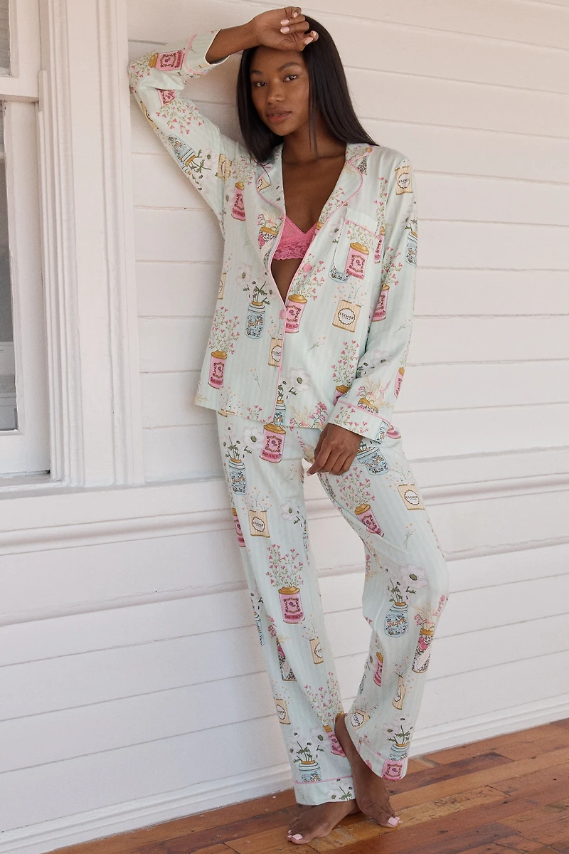 BedHead PJs x Anthropologie Flower Can Pajama Set