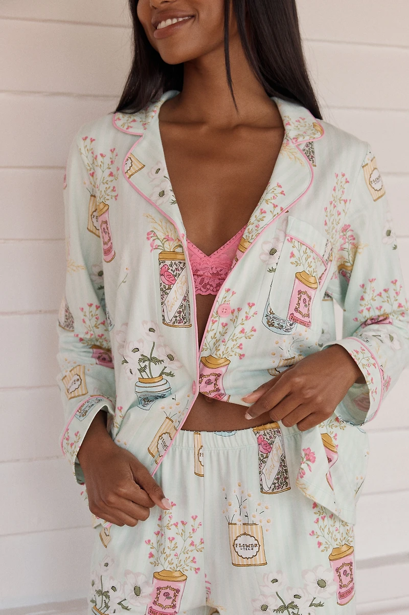 BedHead PJs x Anthropologie Flower Can Pajama Set