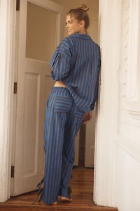 Damson Madder Floki Stripe Cotton Pajama Set