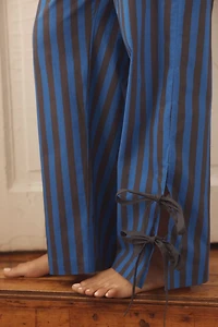 Damson Madder Floki Stripe Cotton Pajama Set