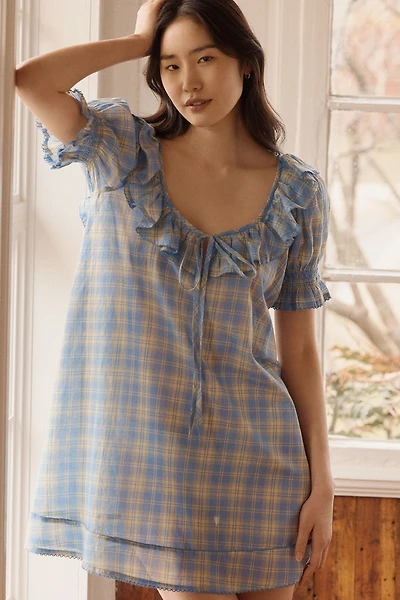 Damson Madder Harlow Cotton Mini Dress