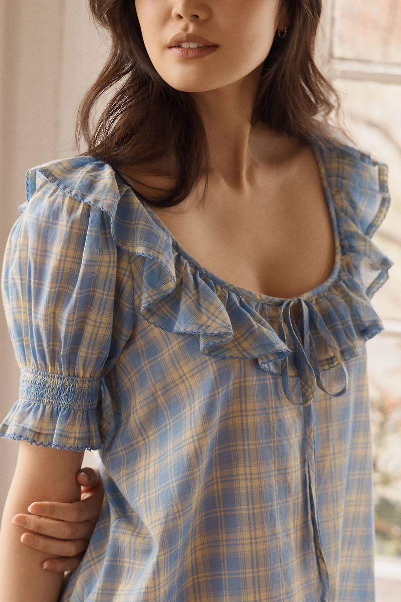 Damson Madder Harlow Cotton Mini Dress