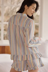 Damson Madder Frill Flori Long-Sleeve Top