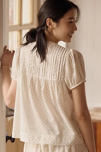 Damson Madder Meadow Cotton Boxy Top