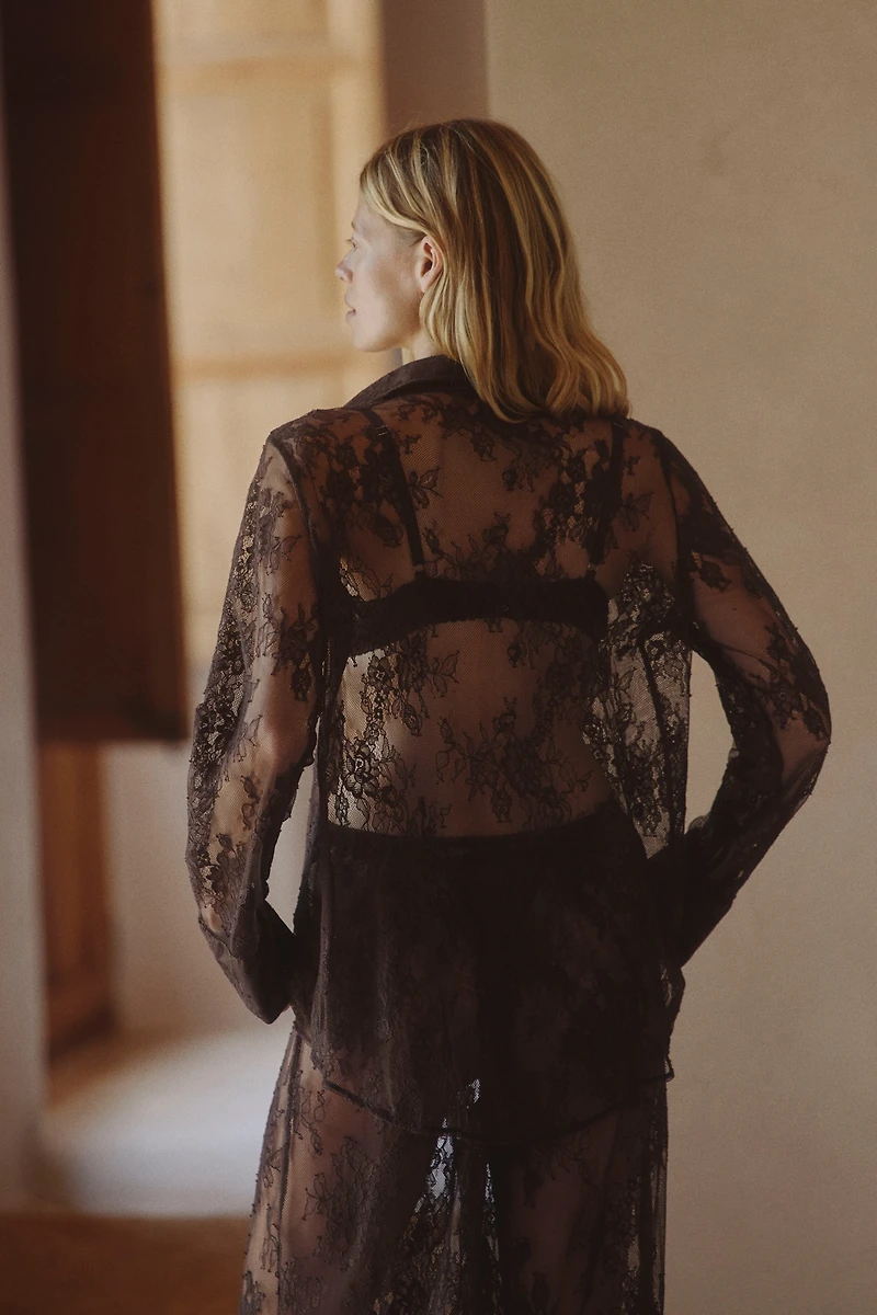 Kat The Label Lottie Lace Shirt