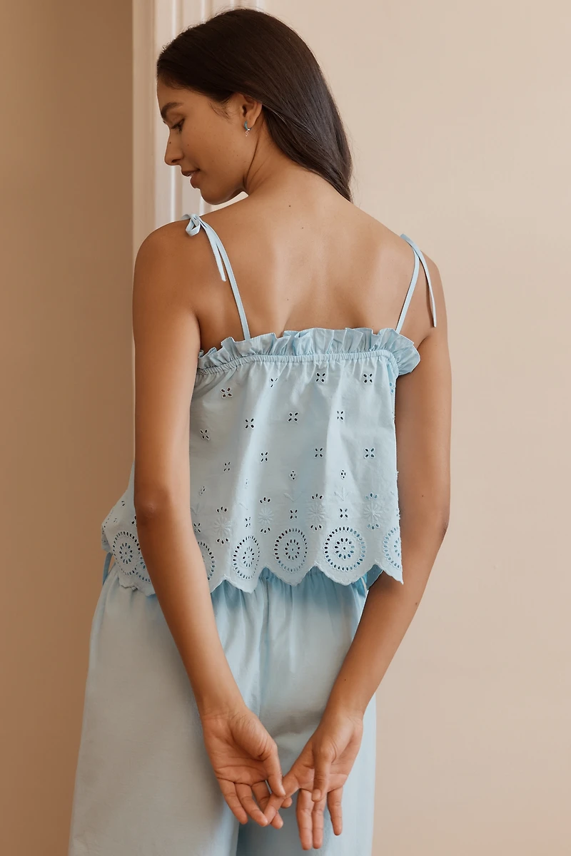 Wild Lovers Louise Ruffled Bow Pajama Top