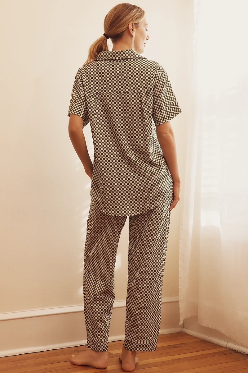 Papinelle Anais Short-Sleeve Shirt & Pants Pajama Set
