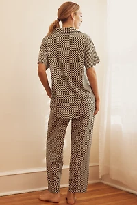 Papinelle Anais Short-Sleeve Shirt & Pants Pajama Set