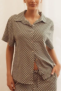 Papinelle Anais Short-Sleeve Shirt & Pants Pajama Set