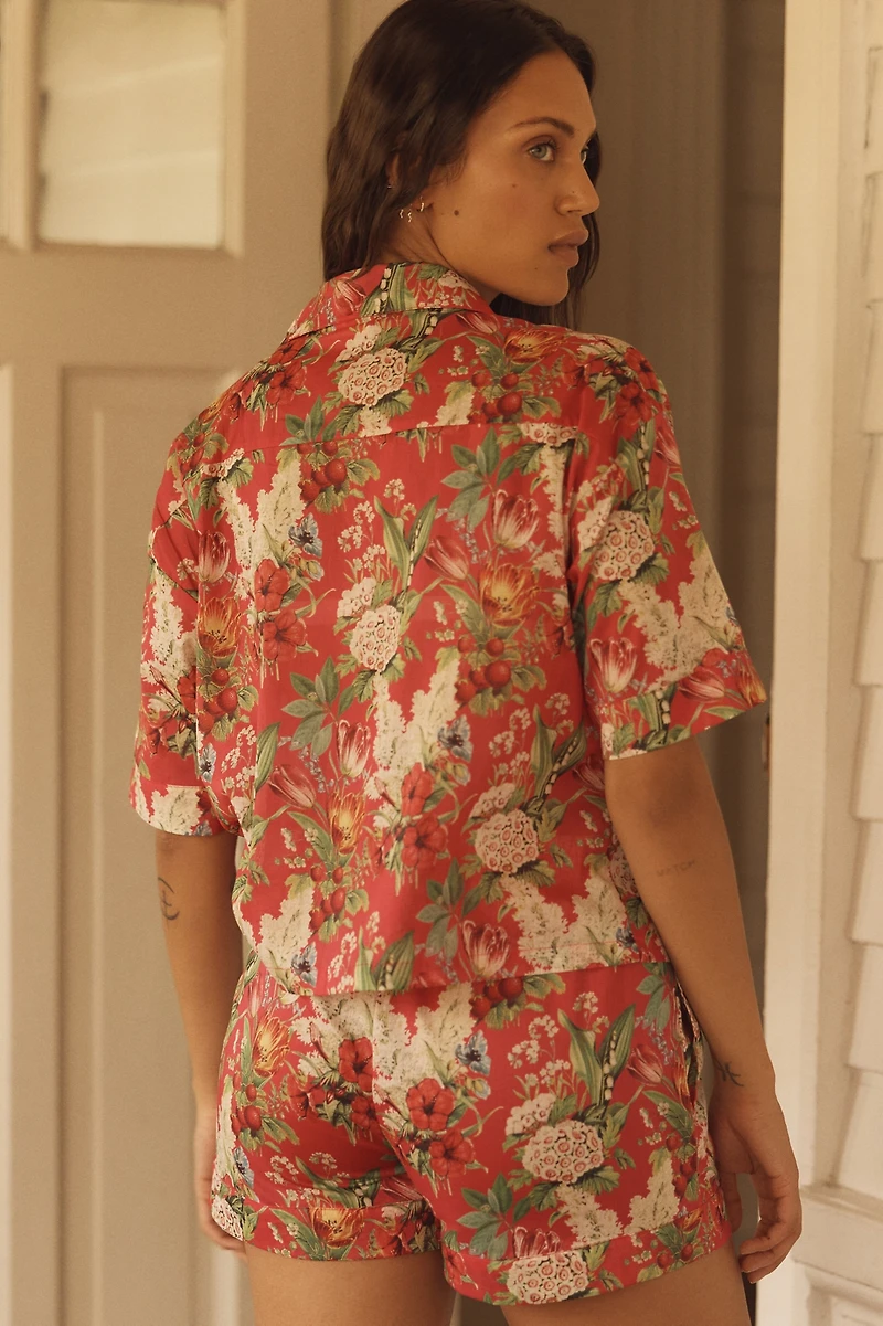 Papinelle Clara Buttondown Shirt & Boxer Shorts Pajama Set