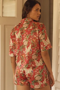 Papinelle Clara Buttondown Shirt & Boxer Shorts Pajama Set