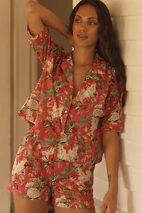 Papinelle Clara Buttondown Shirt & Boxer Shorts Pajama Set