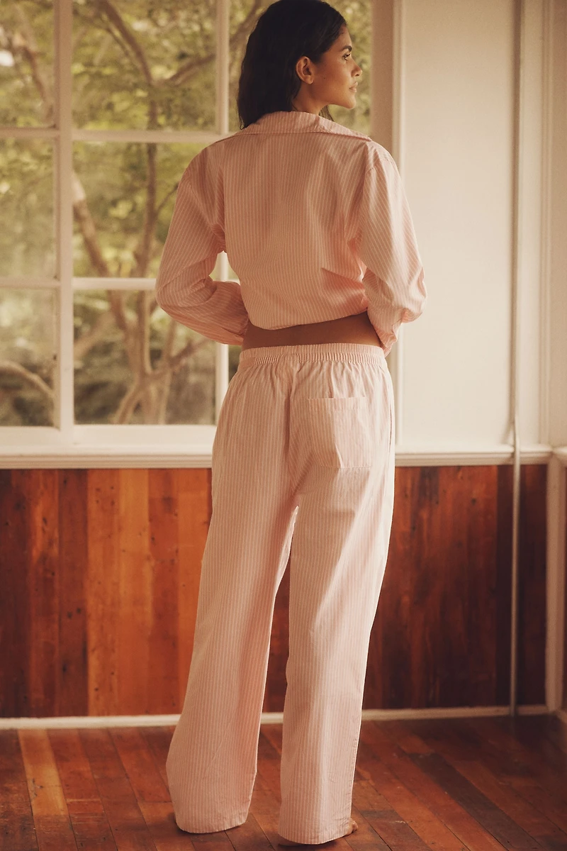 Papinelle French Stripe Full-Length Pajama Set