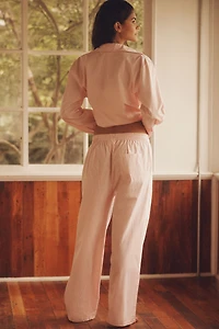 Papinelle French Stripe Full-Length Pajama Set