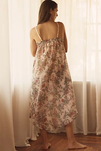 Papinelle Layla Silk Blend Lace Front Maxi Nightie