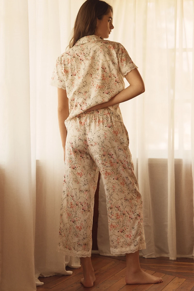 Papinelle Yoly Lace Crop Pajama Set
