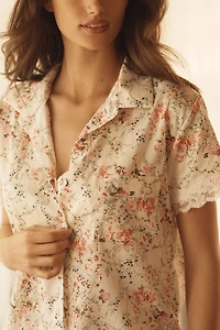 Papinelle Yoly Lace Crop Pajama Set
