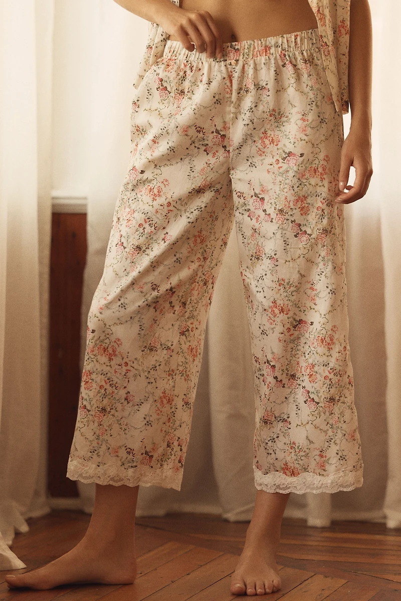 Papinelle Yoly Lace Crop Pajama Set