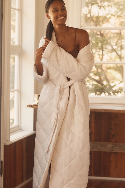 Papinelle Quilted Cotton Maxi Robe