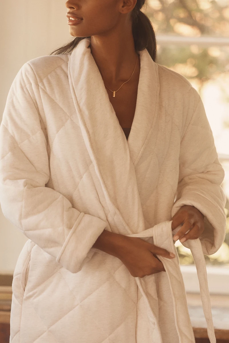 Papinelle Quilted Cotton Maxi Robe