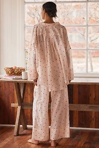 Papinelle Hearts Cotton Gathered Pajama Set