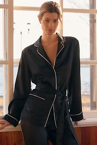 Papinelle Sylvie Washable Silk Wrap Pajama Set