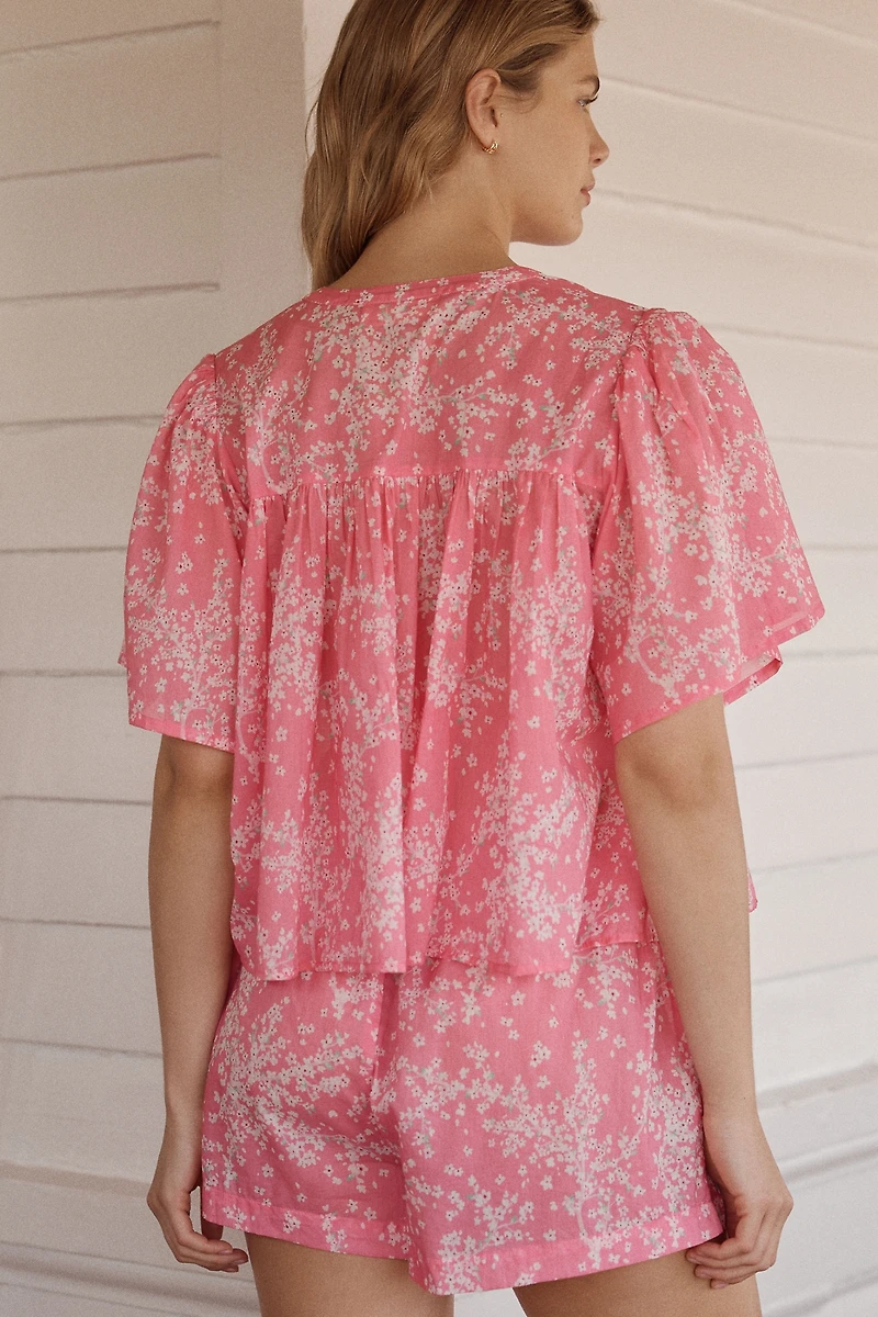 Papinelle Cheri Blossom Cotton Pajama Set