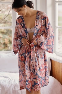 Papinelle Ella Midi Cotton-Silk Robe