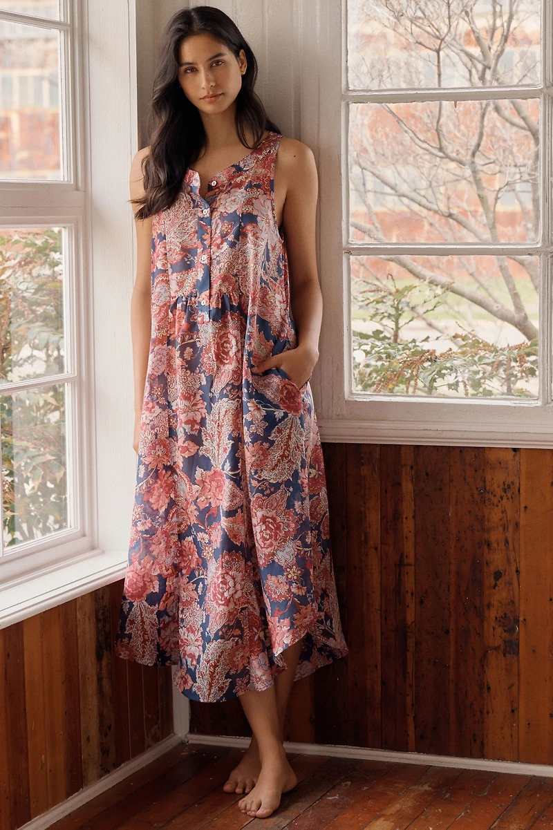 Papinelle Ella Cotton-Silk Maxi Nightie