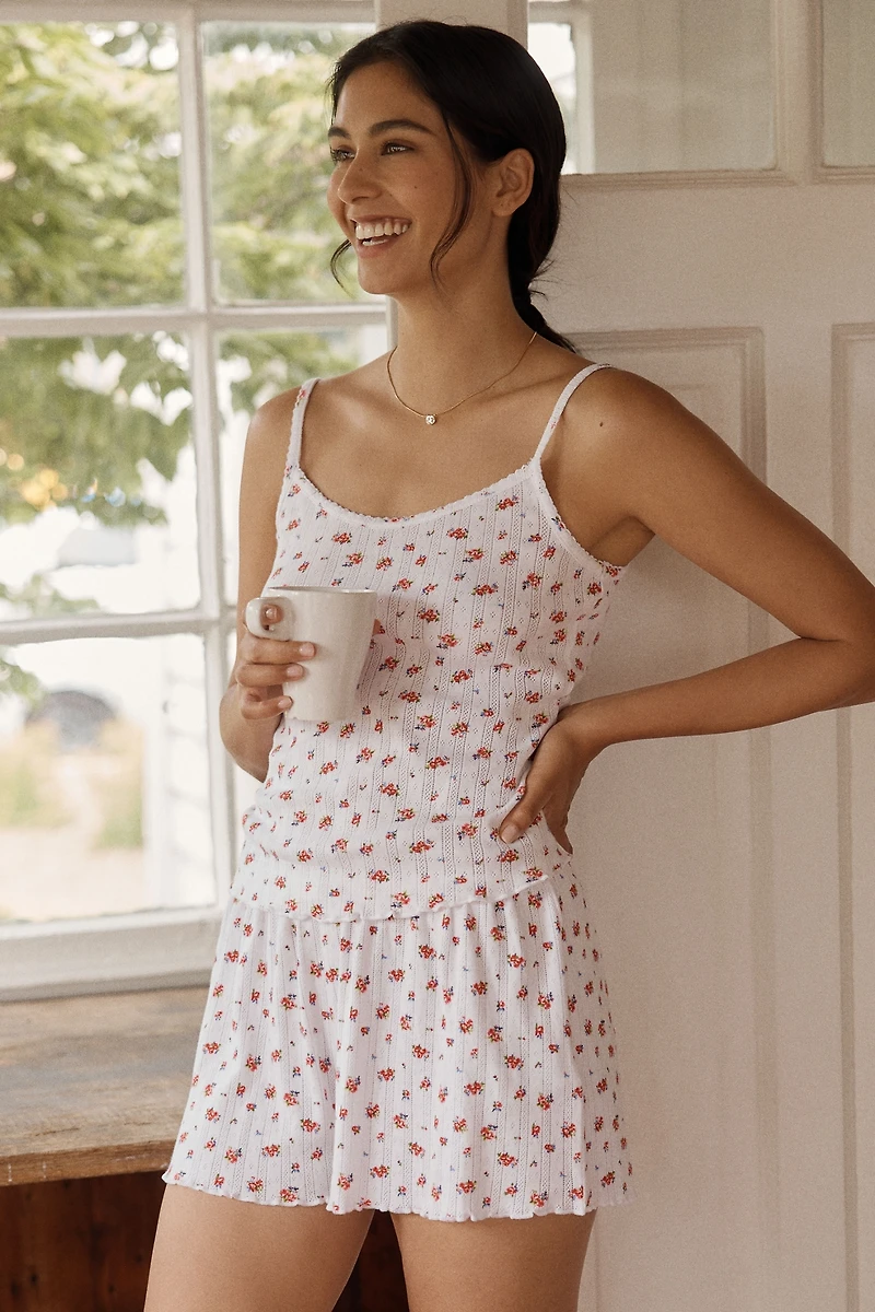 Papinelle Imogen 100% Cotton Pointelle Shorts