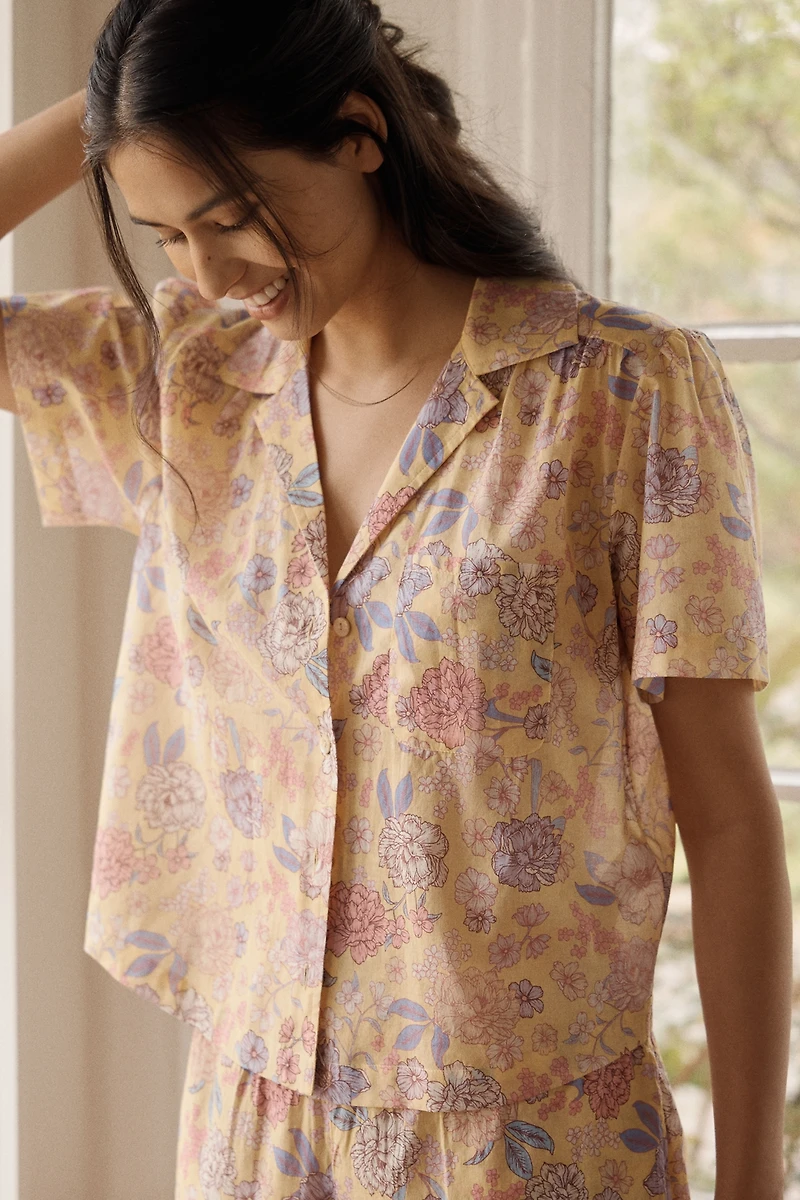 Papinelle Karolina 100% Cotton Crop Pajama Set
