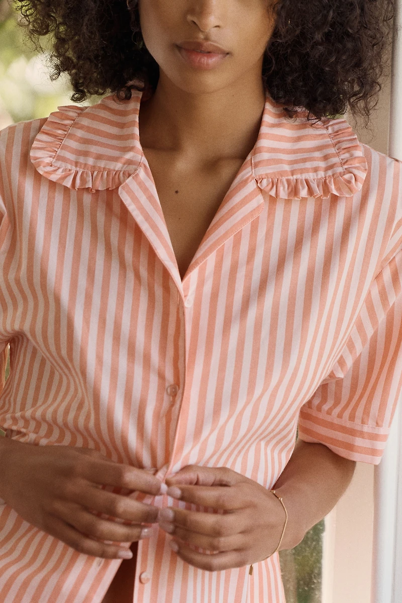 Papinelle Butterscotch 100% Cotton Poplin Pajama Set