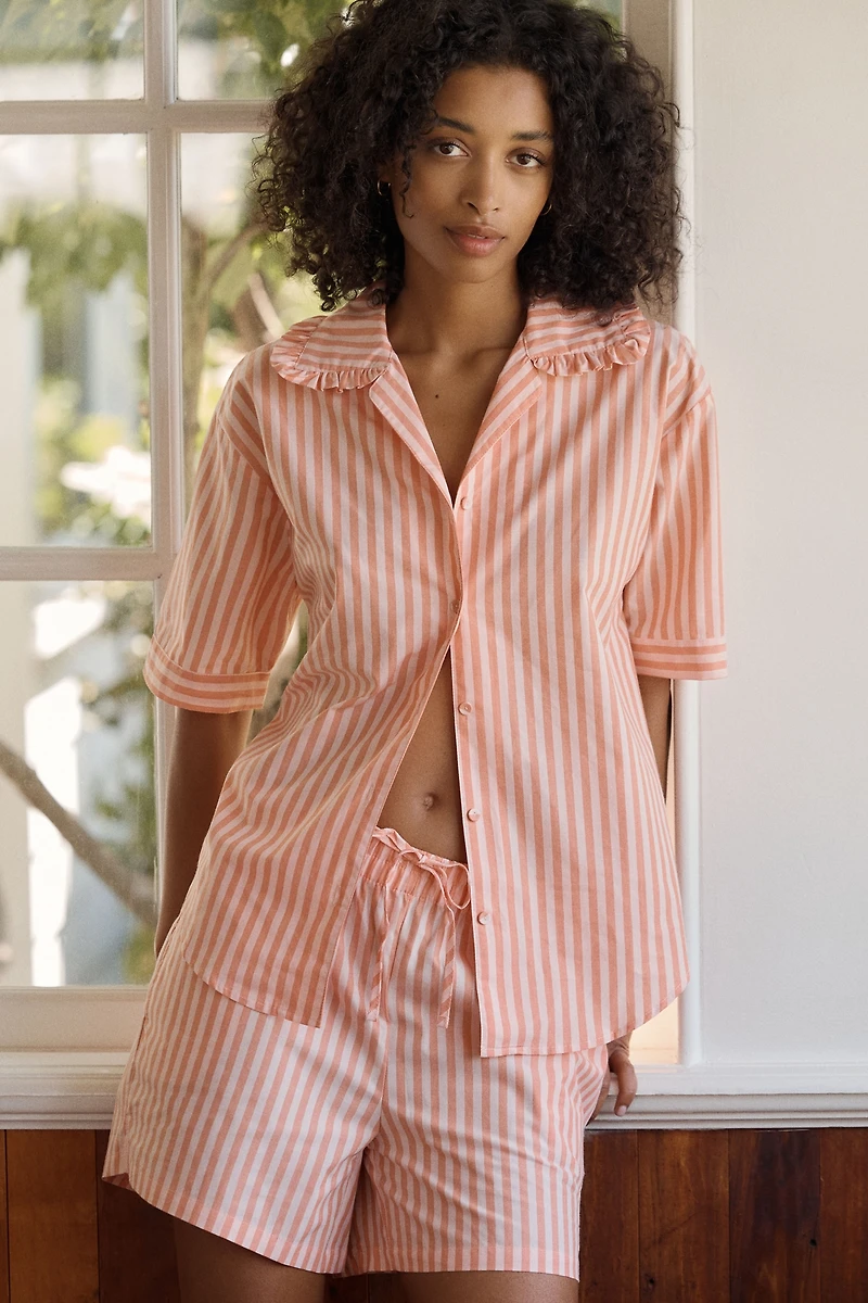 Papinelle Butterscotch 100% Cotton Poplin Pajama Set
