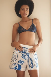Farm Rio x Anthropologie Printed Cotton Boxer Shorts
