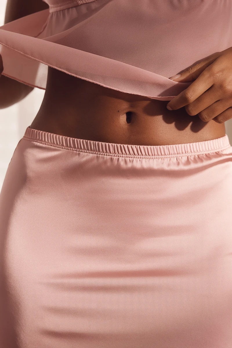 By Anthropologie Sheer Ruffle Mini Skirt