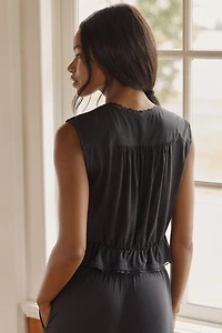 LyreBird ModaLuxe Smocked Vest Top