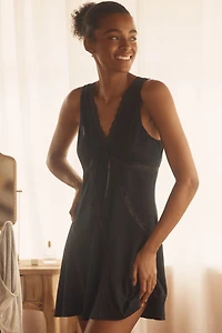 LyreBird Pointelle Lace Mini Dress