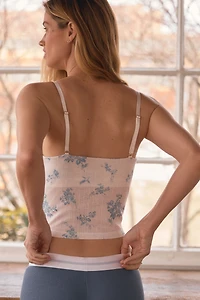 LyreBird Knit Square-Neck Tank