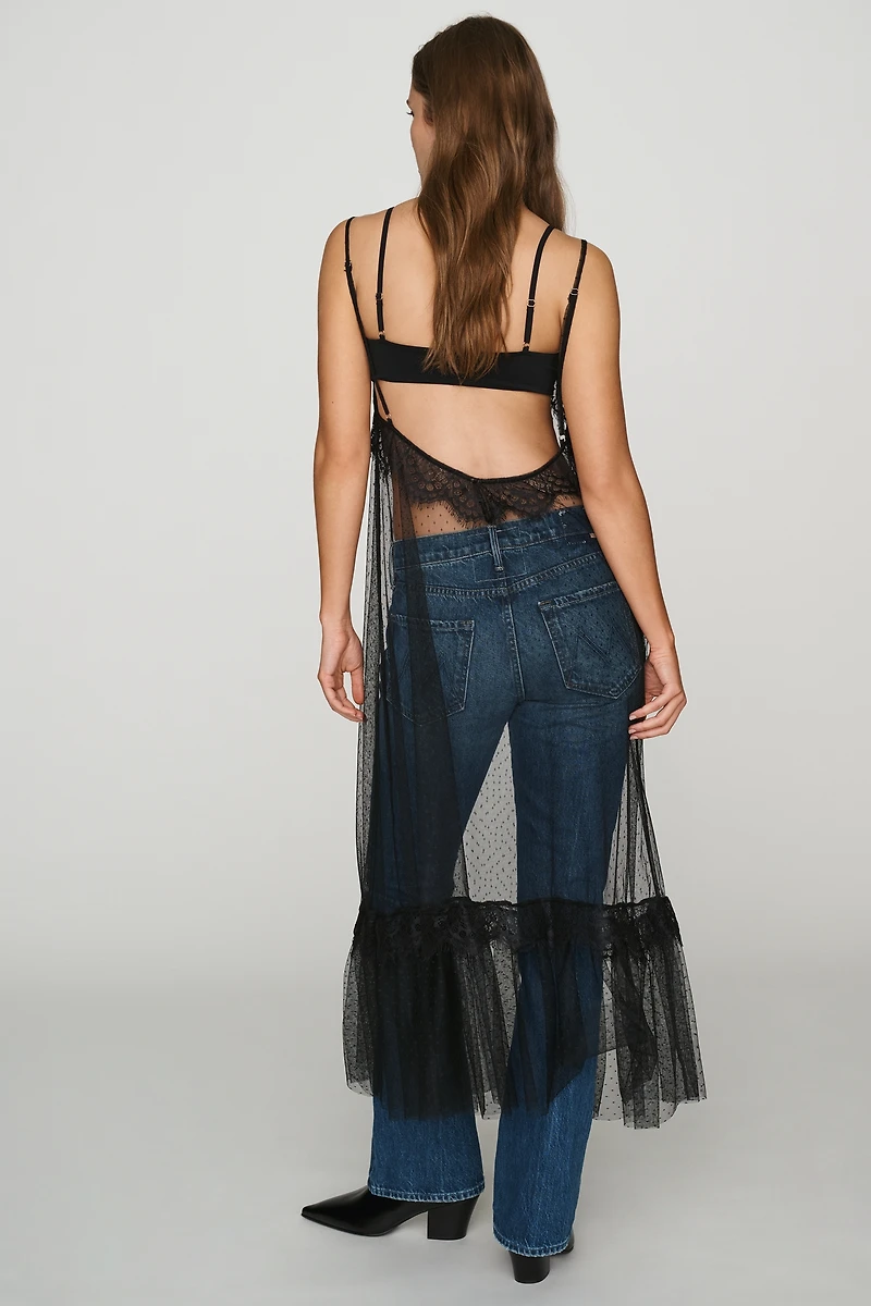 LyreBird Mesh Lace Slip Maxi Dress