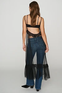 LyreBird Mesh Lace Slip Maxi Dress