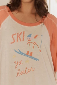 By Anthropologie Oversized Graphic Sleep T-Shirt