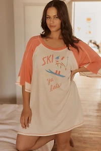 By Anthropologie Oversized Graphic Sleep T-Shirt