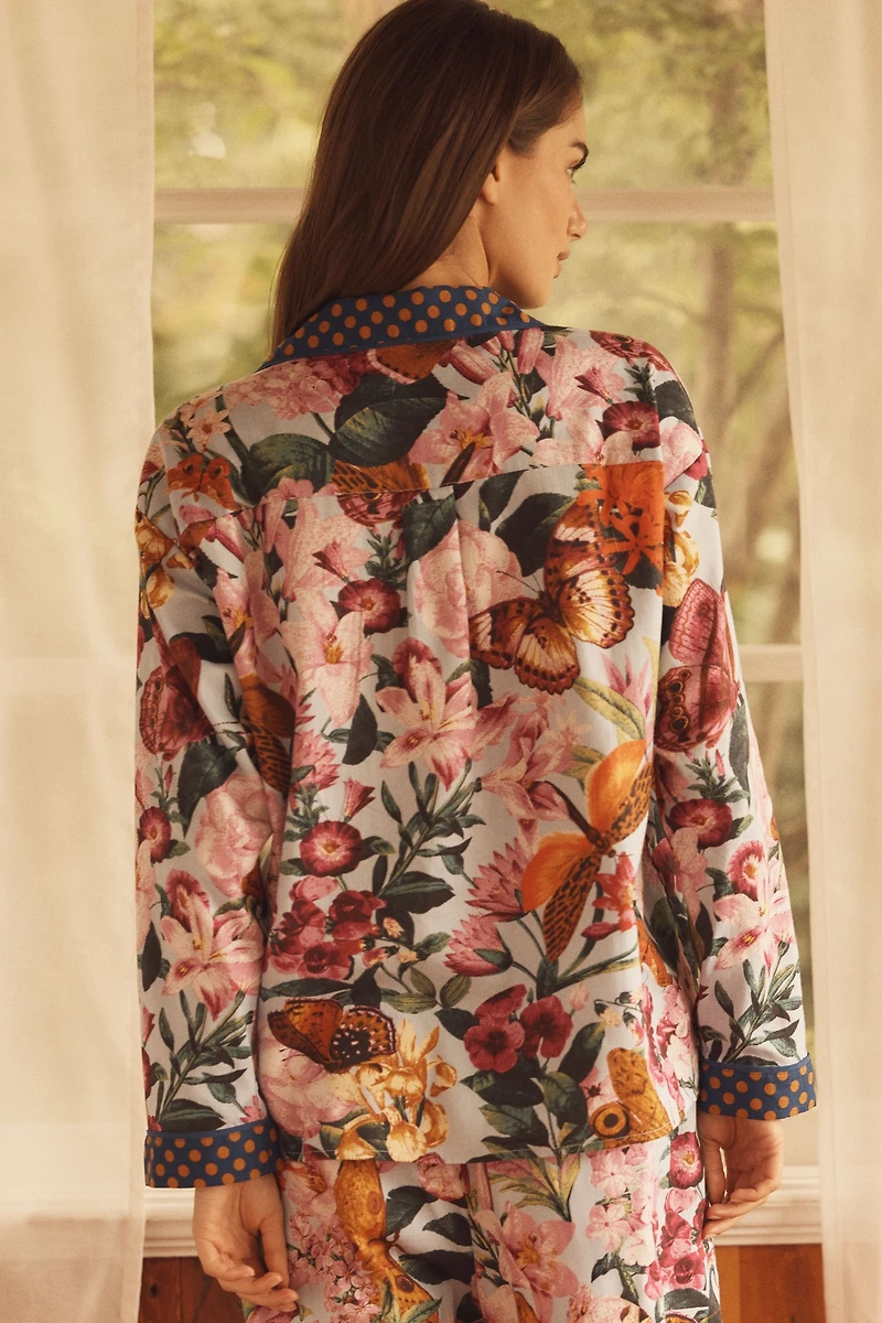By Anthropologie Cloud Flannel Pajama Top