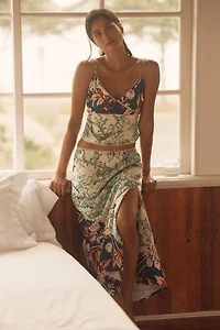LyreBird Silky V-Neck Cutout Cami