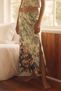 LyreBird Silky Side-Slit Slip Skirt